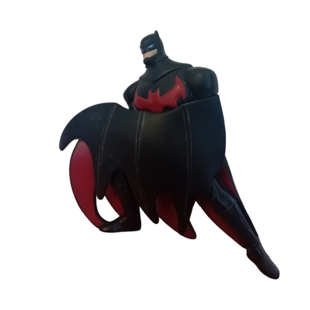 2015  DC‎ Comics Mcdonalds Batman Action Figure Figurine Black/Red Superhero 4"